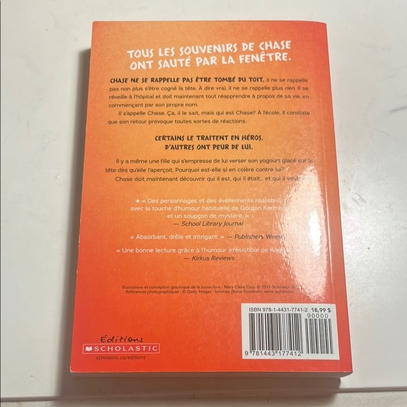 Scholastic Orange and Black 'Repartir' by Gordon Korman - Picture 2 of 2